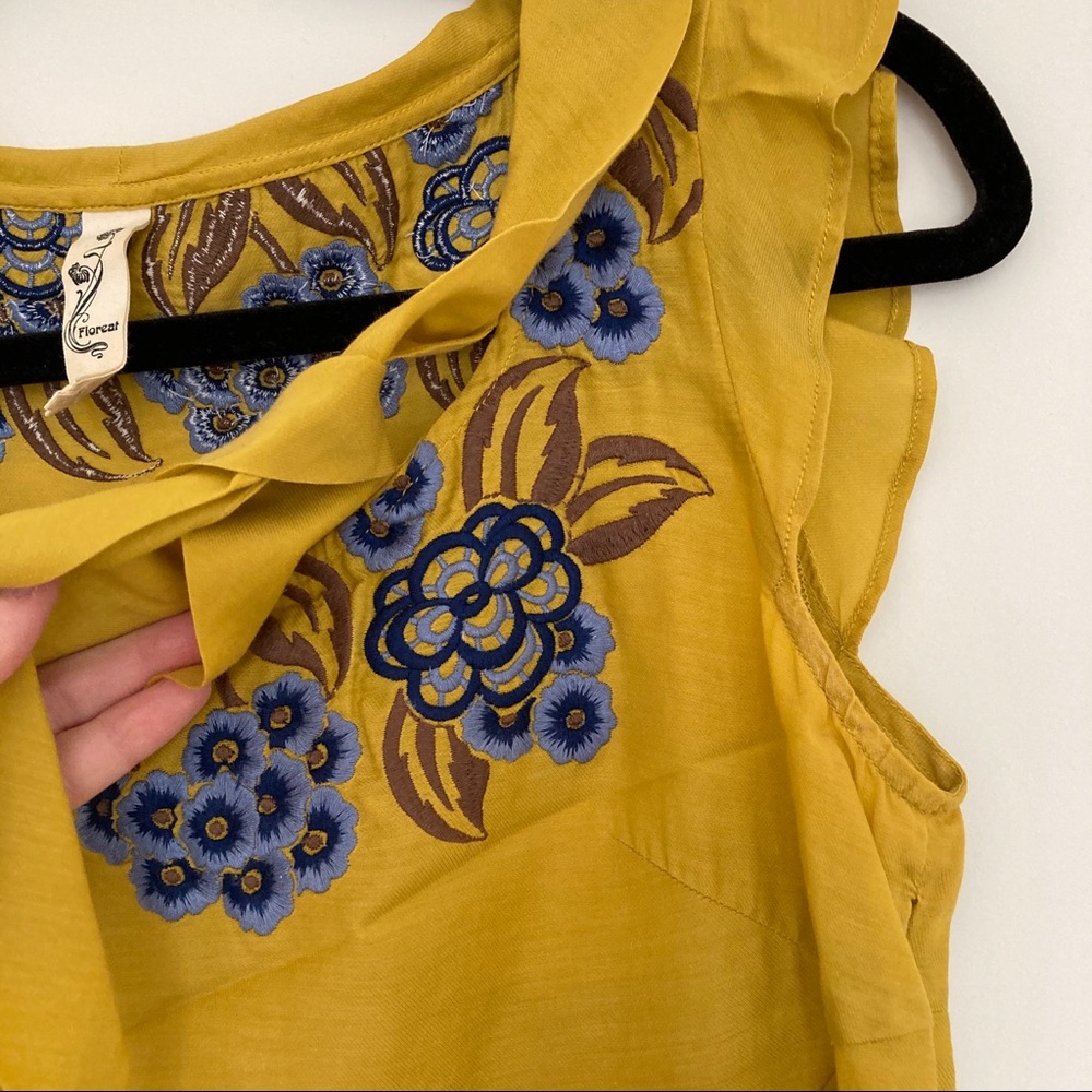 Anthropologie Floreat Embroidered Top - Picture 6 of 13